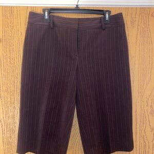 Apt. 9 Women's Brown Pinstripe Capris